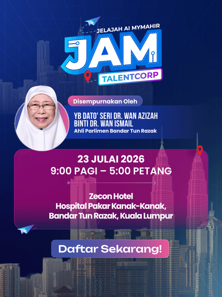 Jelajah AI MyMahir TalentCorp poster for 23 July 2026