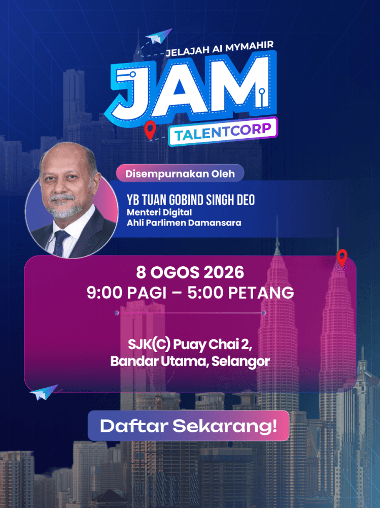Jelajah AI MyMahir TalentCorp poster for 8 August 2026