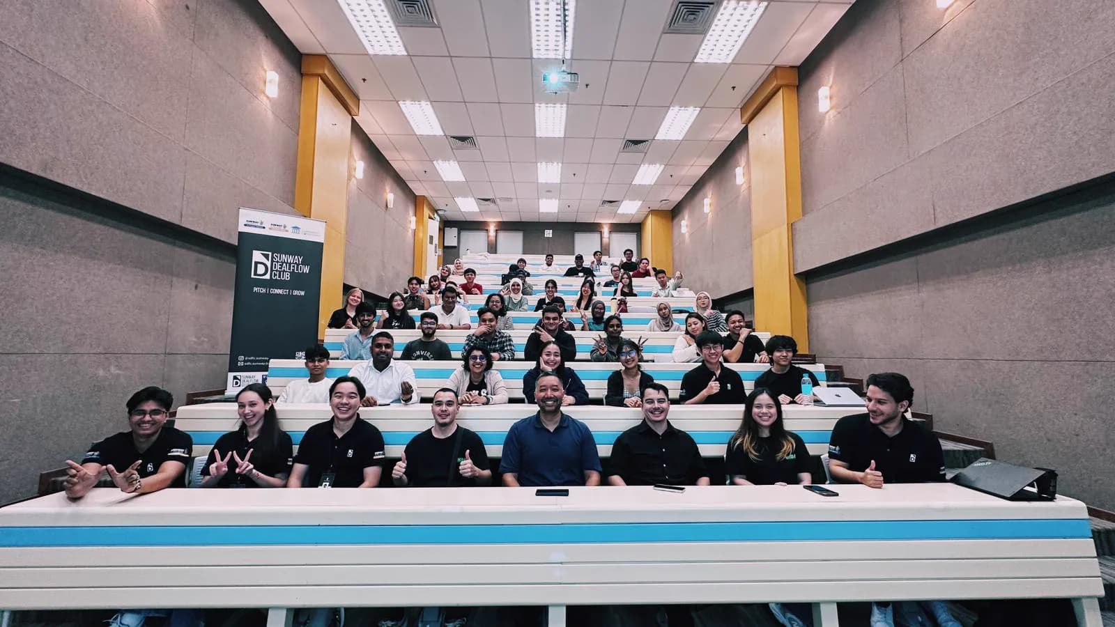 Community group photo from the Sunway University event.